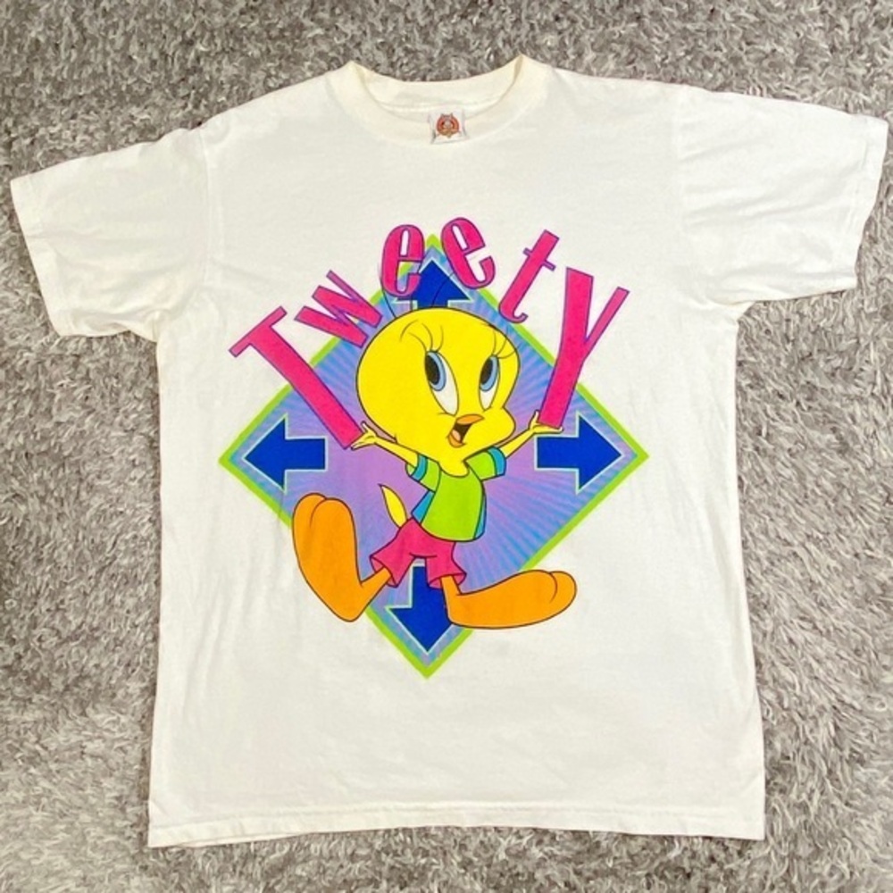 Vintage Looney Tunes Shirt Tee Graphic Tweety Bird